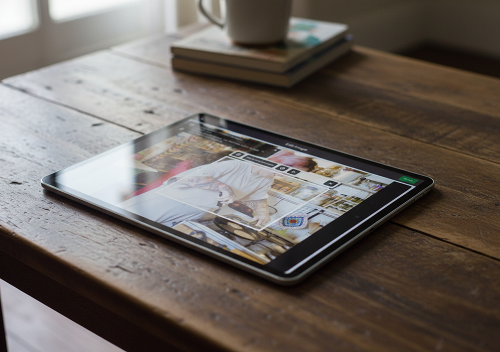 A render of three white cylindrical columns, against a warm creme background